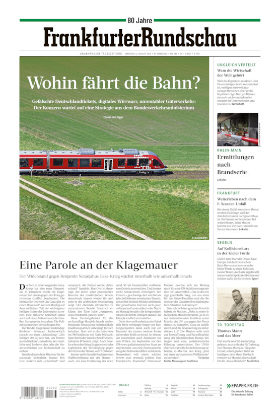 Darmstadt/Offenbach vom Dienstag, 12.08.2025