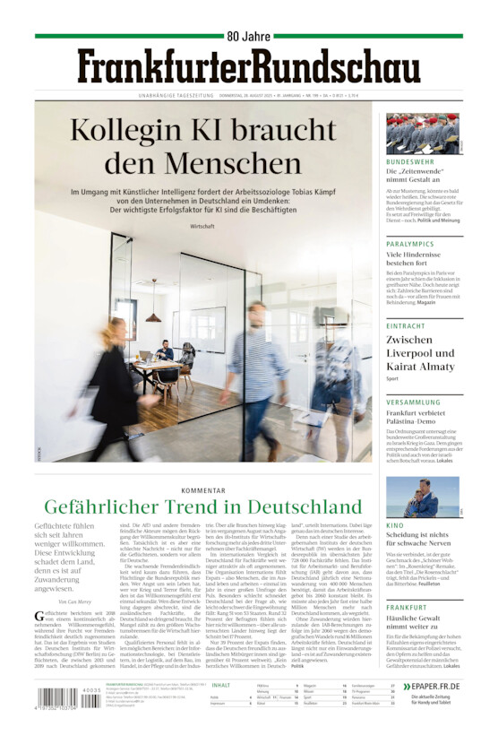 Darmstadt/Offenbach vom Donnerstag, 28.08.2025