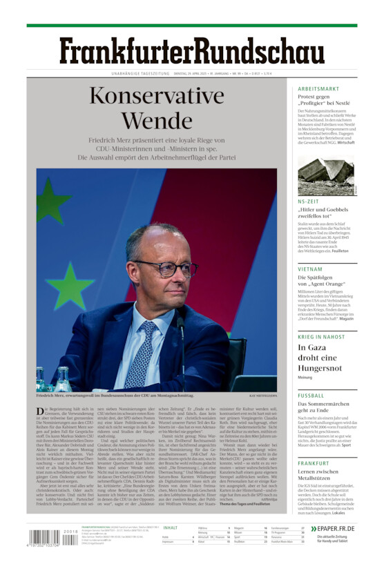 Darmstadt/Offenbach vom Dienstag, 29.04.2025