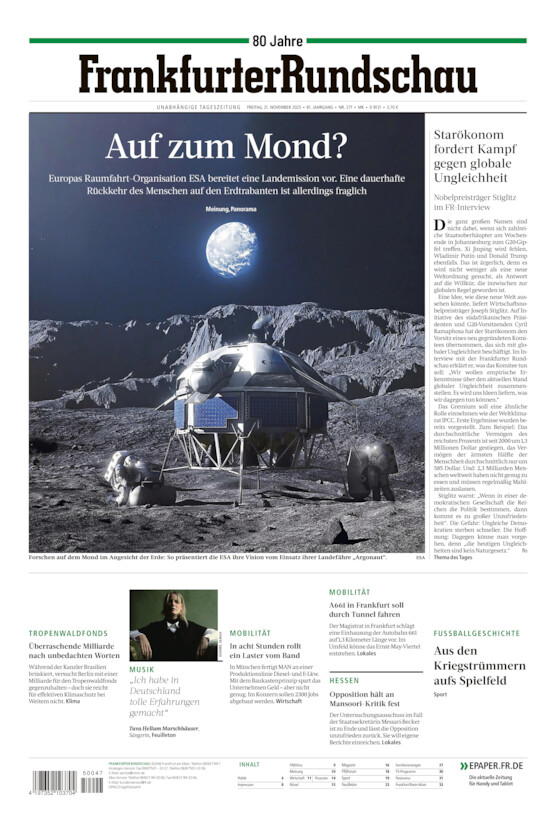 Main-Kinzig/Wetterau vom Freitag, 21.11.2025