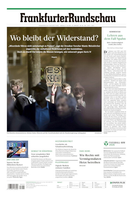 Main-Kinzig/Wetterau vom Dienstag, 21.07.2026