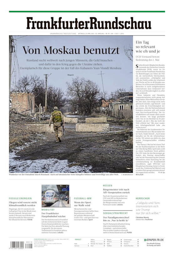 Main-Kinzig/Wetterau vom Mittwoch, 29.04.2026