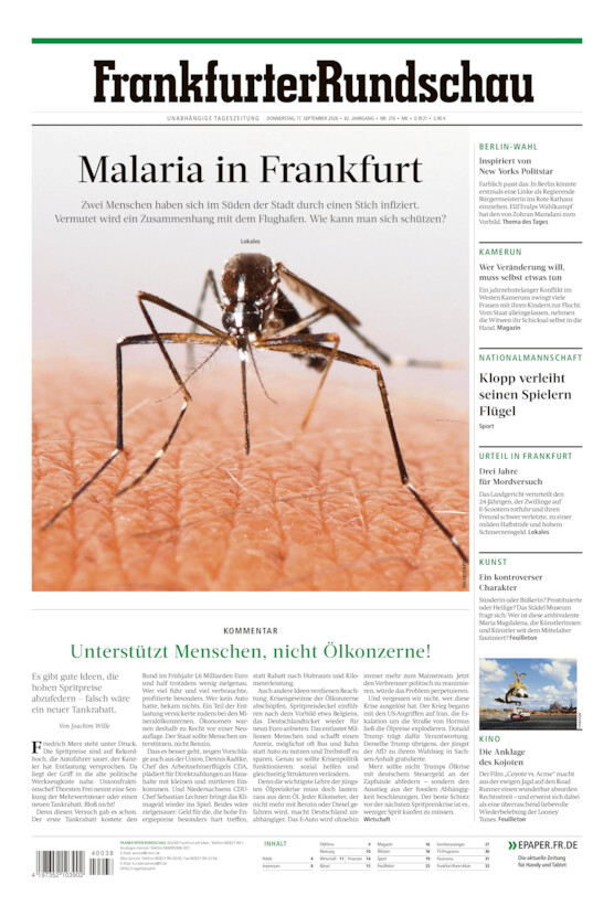 Main-Kinzig/Wetterau vom Donnerstag, 17.09.2026