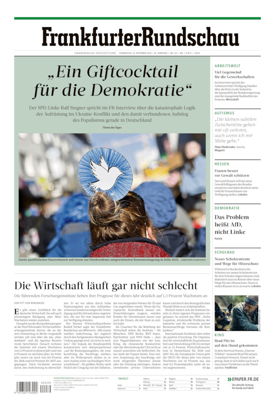 Main-Kinzig/Wetterau vom Donnerstag, 24.09.2026