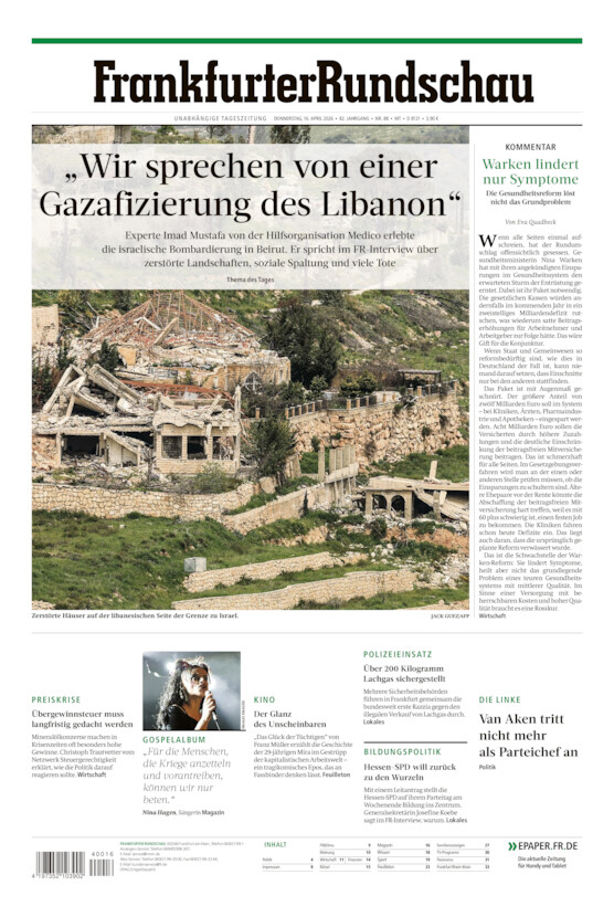 Main-Taunus  vom Donnerstag, 16.04.2026